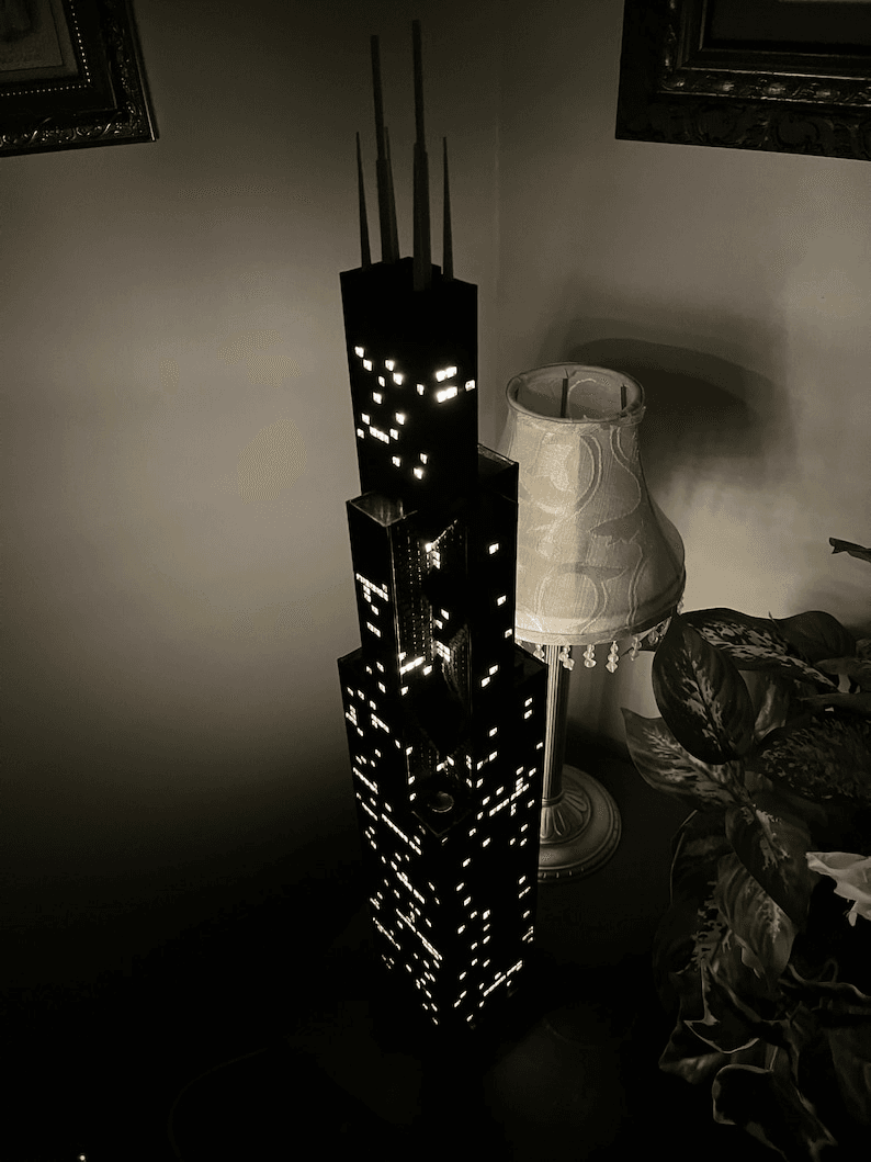 Sears Tower Inspired Light-Up Model | Chicago Icon