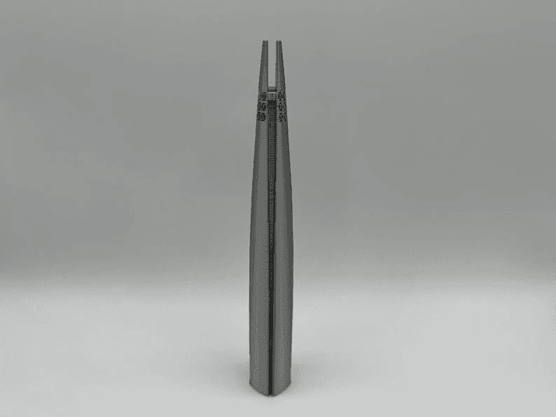 Lotte World Tower Inspired Miniature Seoul Skyline Model