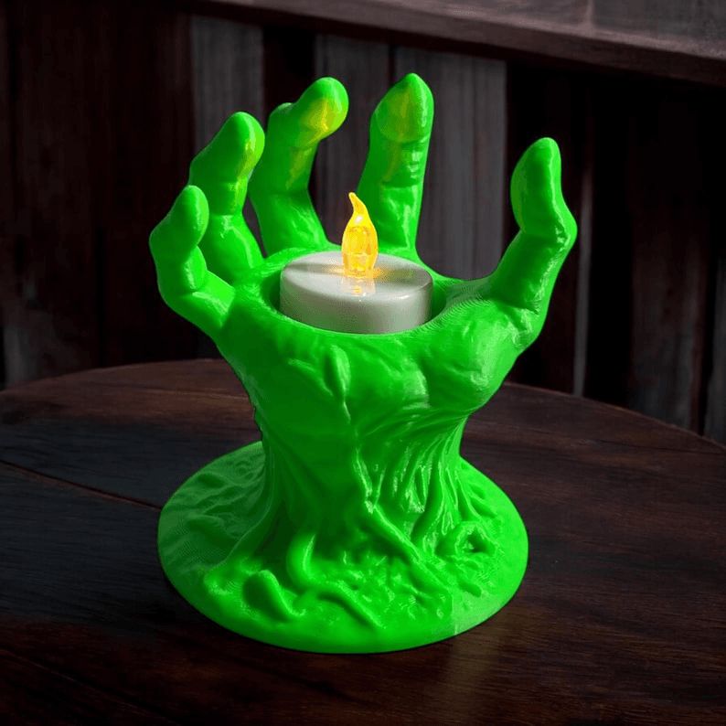 Zombie Hand Halloween Tea Light Candle Holder