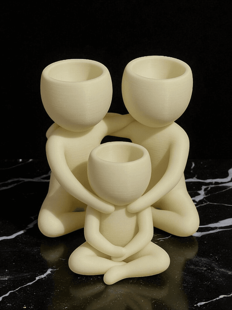 Family Hug Abstract Figure Succulent Planter Set