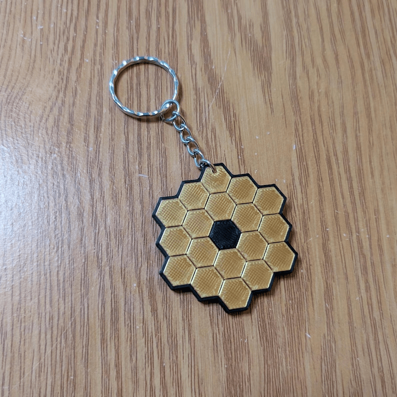 James Webb Telescope Inspired Fan Keychain | Space Gift