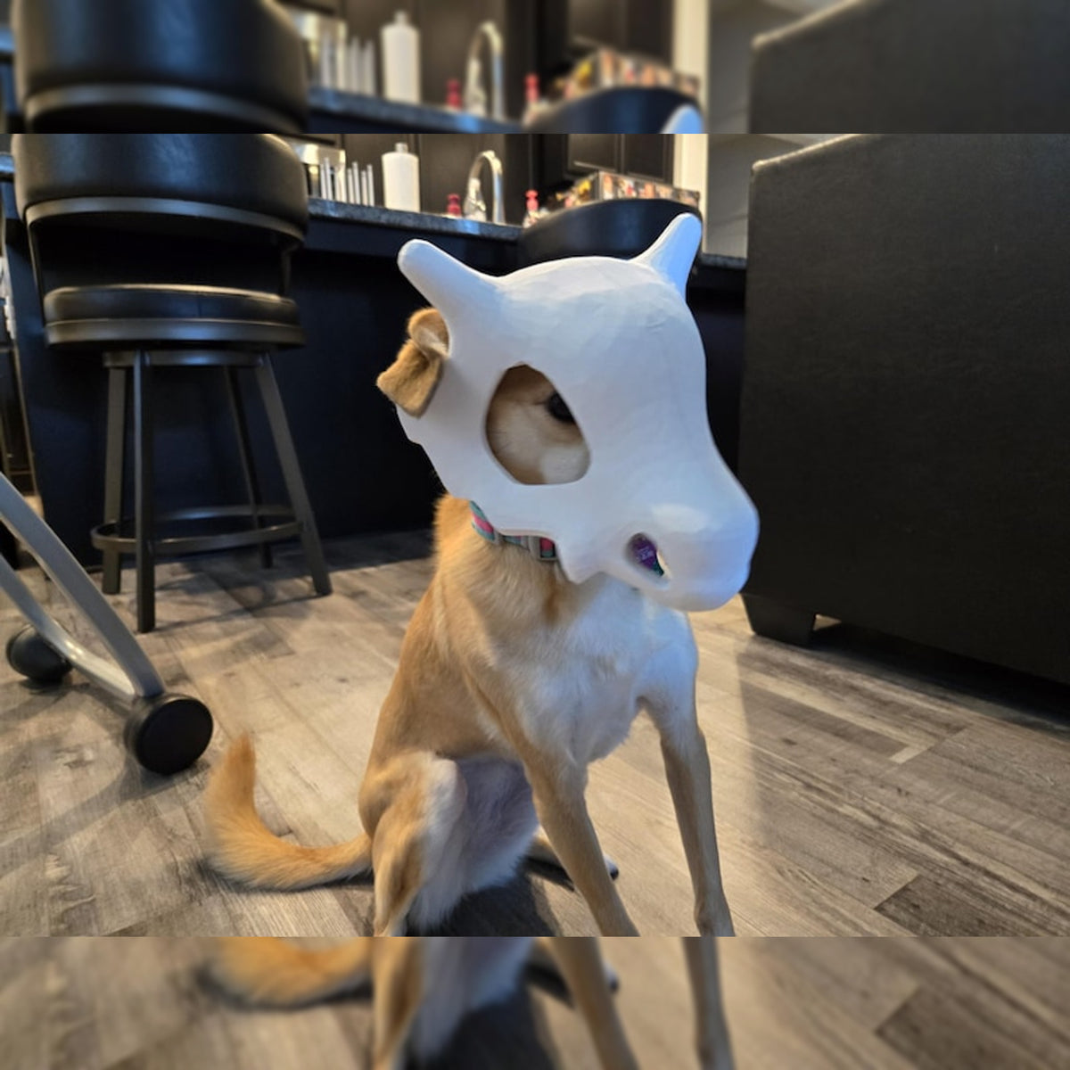 Cubone-Inspired Skull Mask Wearable Cosplay Replica