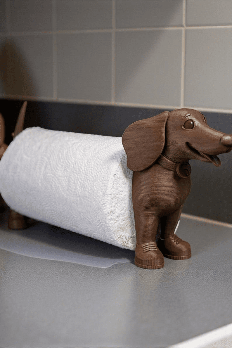 Dachshund Paper Towel Holder – Wiener Dog Kitchen Decor