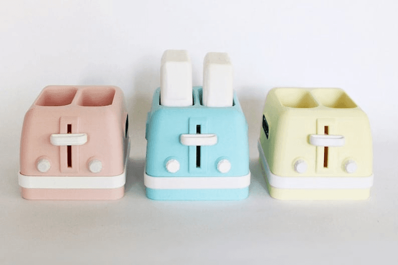 Retro Toaster Soap Dish – Pastel Bathroom Decor
