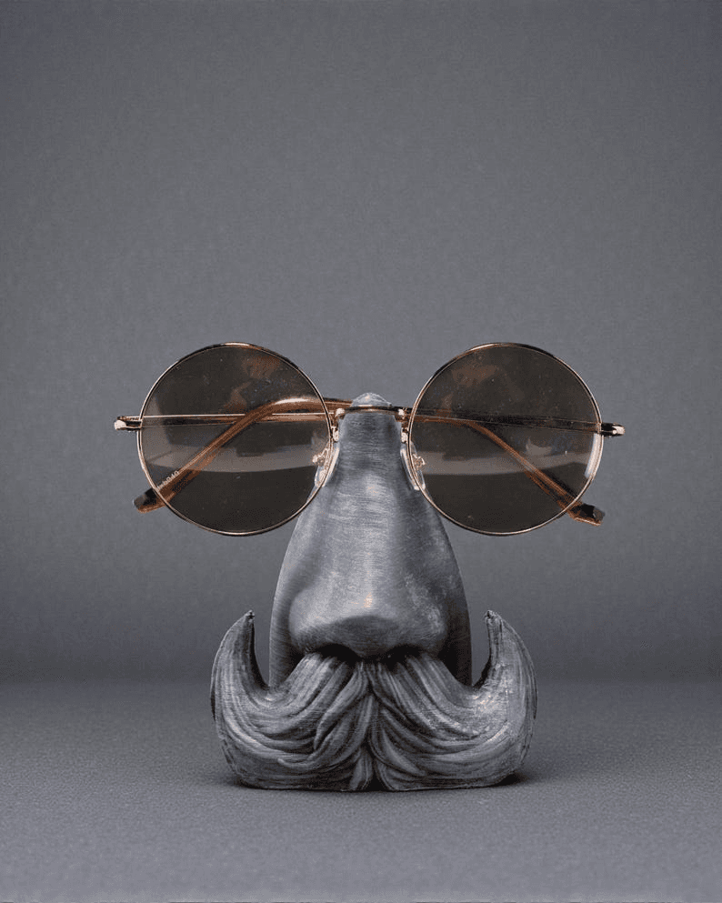 Funny Nose & Mustache Glasses Holder Desk Stand