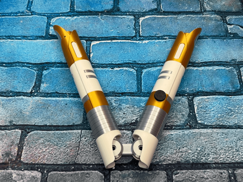 Jedi Temple Guard Inspired Folding RGB Lightsaber Prop