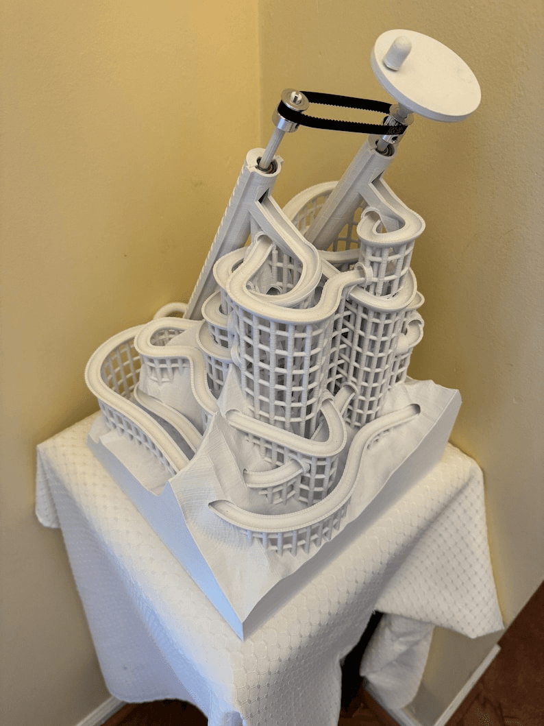 Marble Run Spiral Tower Horn Model – Digital STL Files