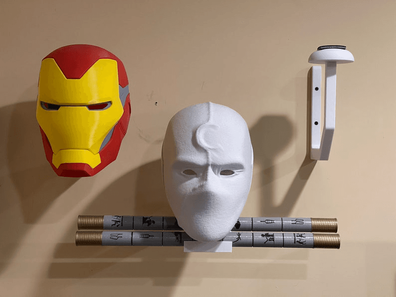 Cosplay Helmet Wall Mount Display Holder & Mask Stand