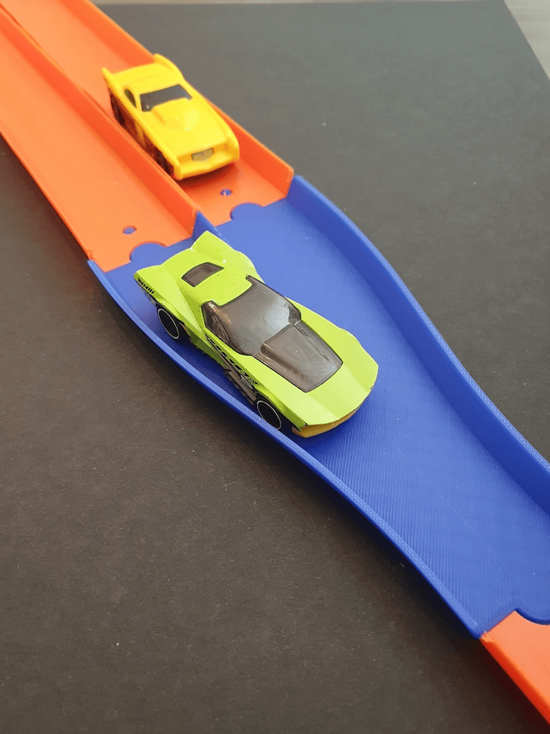2-in-1 Toy Car Track Merge & Split Connector Piece