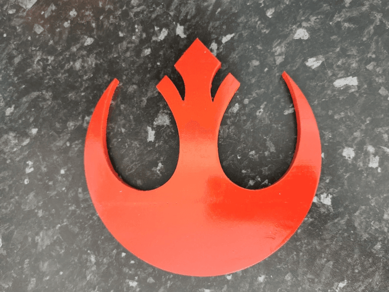 Star Wars Inspired Rebel Alliance Symbol Wall Art Decor