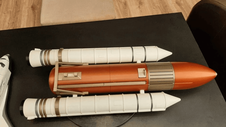 NASA-Inspired Space Shuttle & Rocket Booster Display Model
