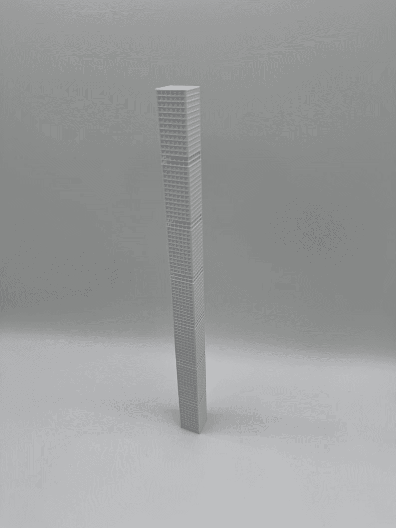 432 Park Avenue Inspired Miniature Skyscraper Model