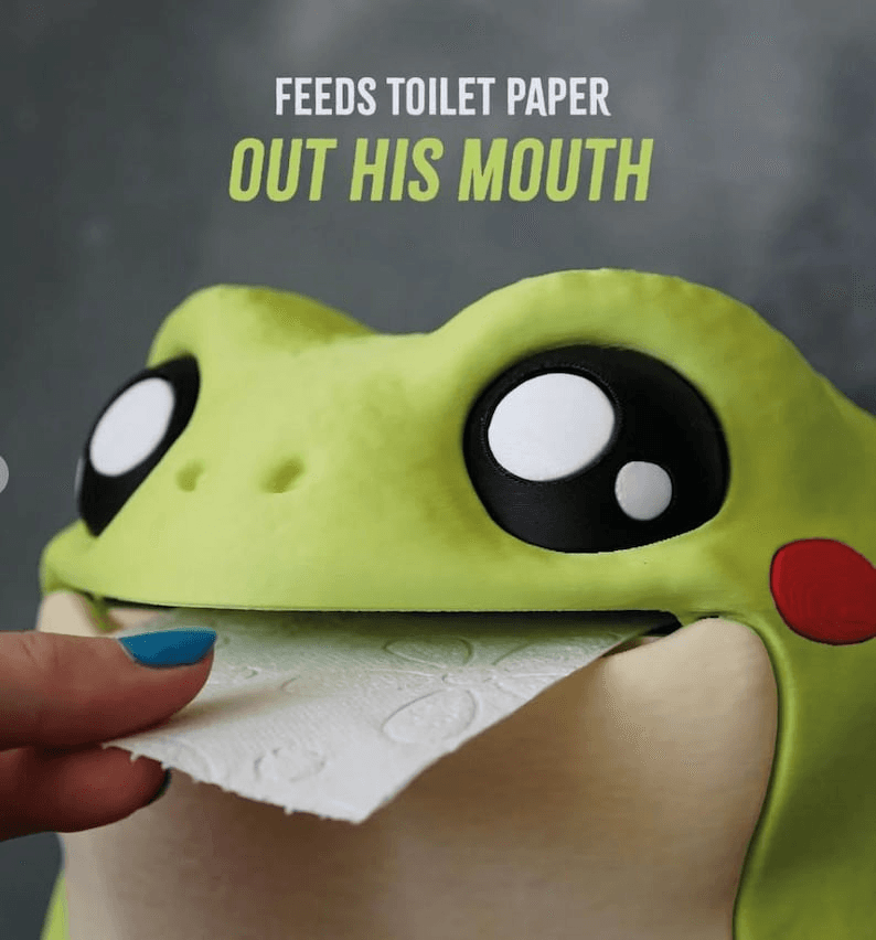 Frodrick the Froggy Toilet Paper & Tissue Dispenser