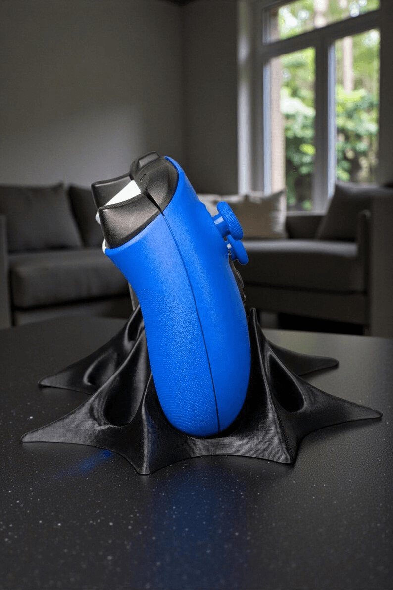 Batman Cape-Inspired PS5 Controller Stand | Gothic Desk Holder