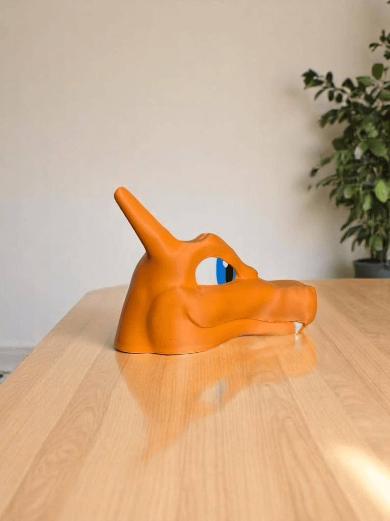 Charizard-Inspired Dragon Head Gaming Controller Stand