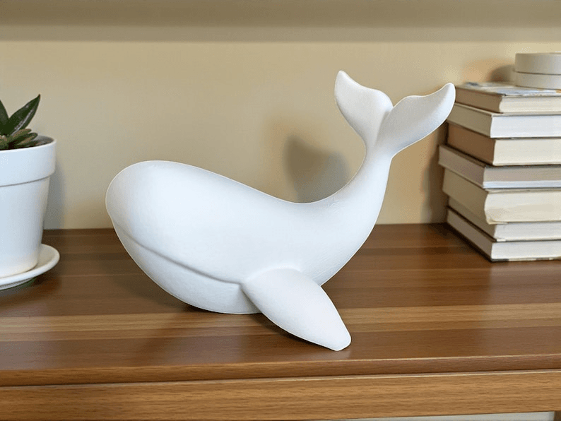 Humpback Whale Sculpture – Ocean Animal Shelf Decor