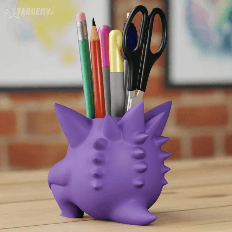Gengar Inspired Planter & Pencil Holder | Pokemon Fan Pot