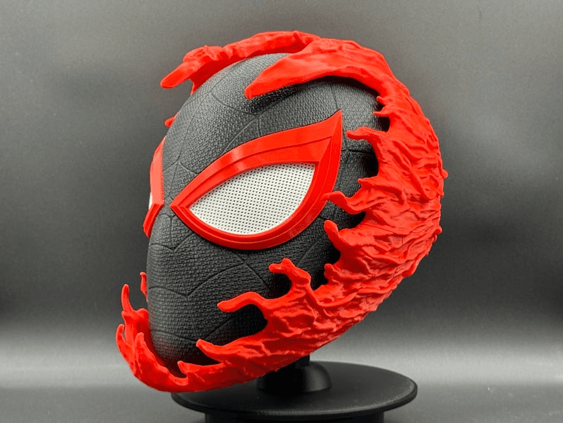 Miles Morales x Carnage Inspired Spider-Man Fan Mask