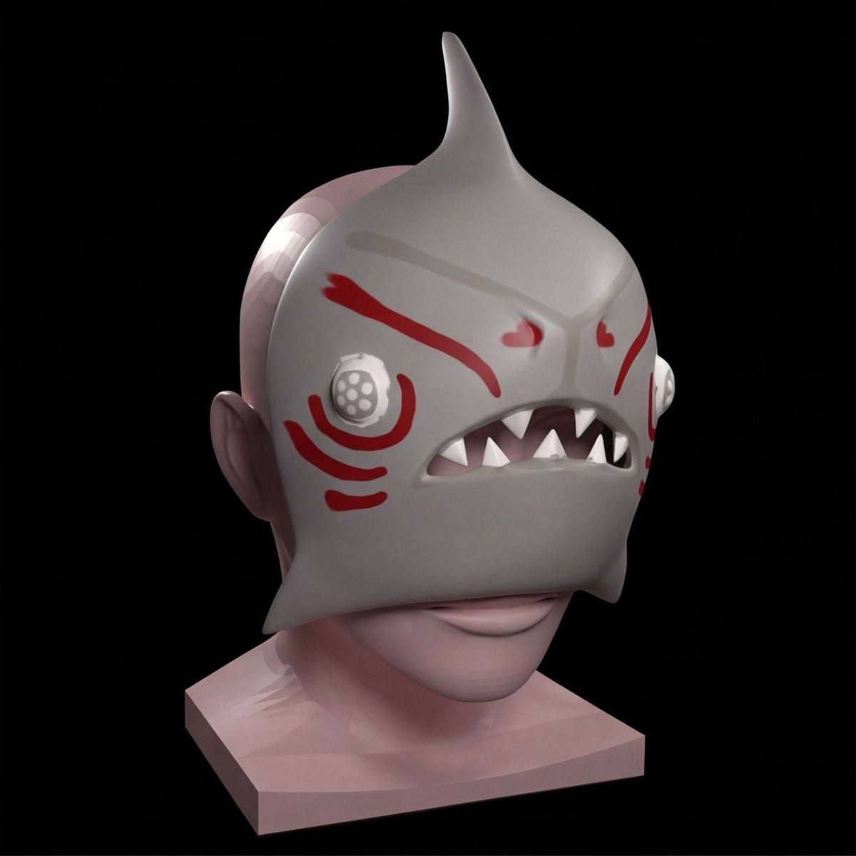 Splatoon 3 Shiver-Inspired Fan Art Cosplay Mask Kit