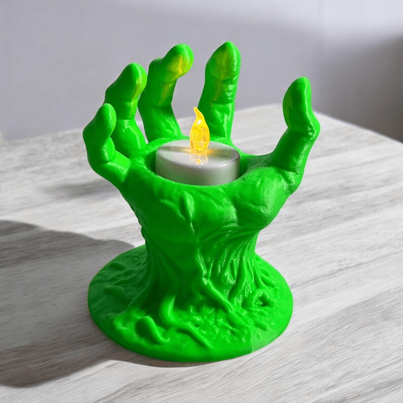 Zombie Hand Halloween Tea Light Candle Holder