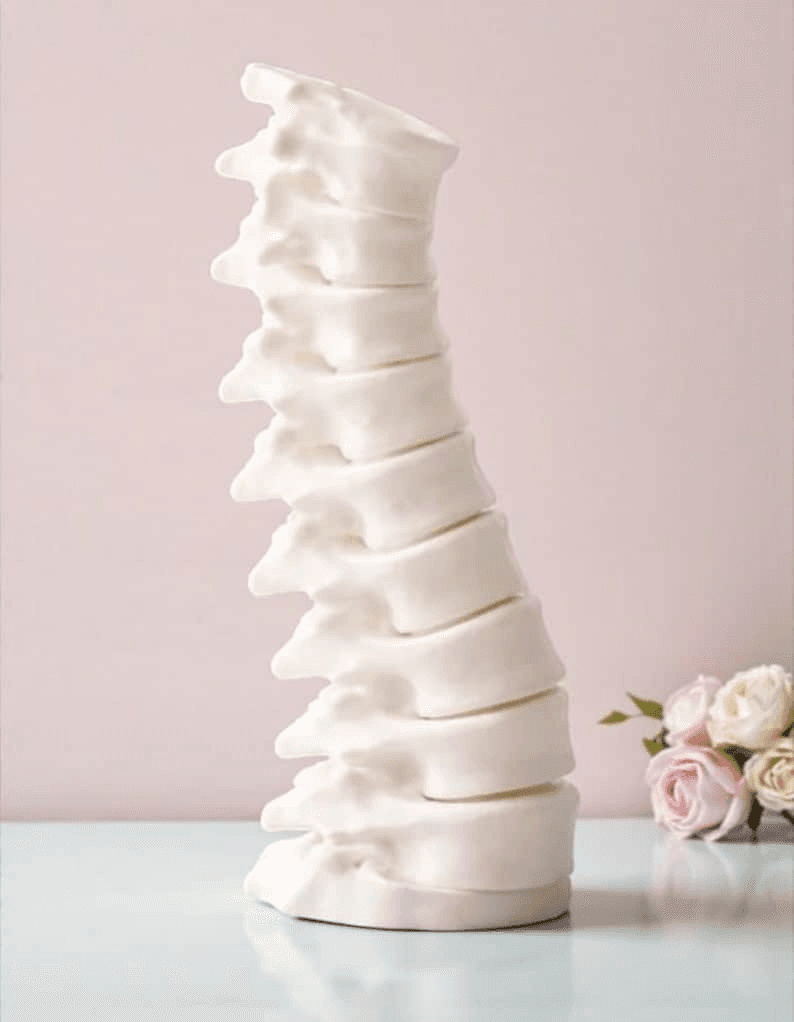 Gothic Anatomical Spine Vase | Dark Home Decor