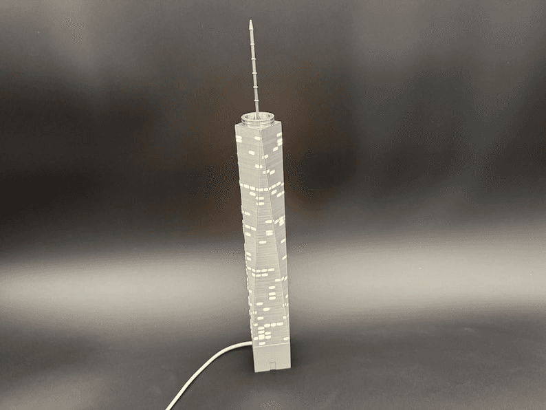 Twin Towers Inspired Light-Up Miniature NYC Skyline Model
