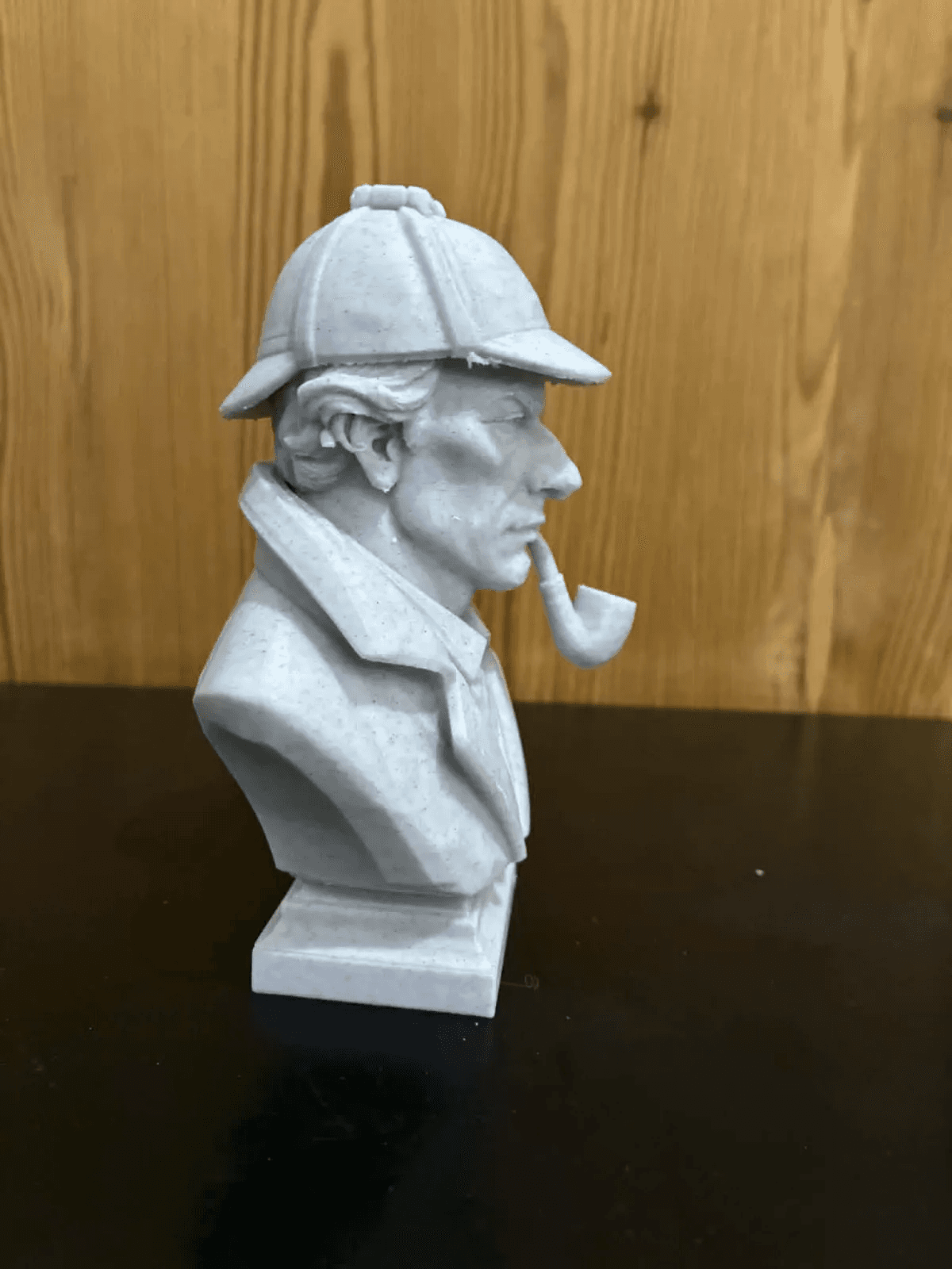 Sherlock Holmes Inspired Bust Figurine | Pipe & Deerstalker