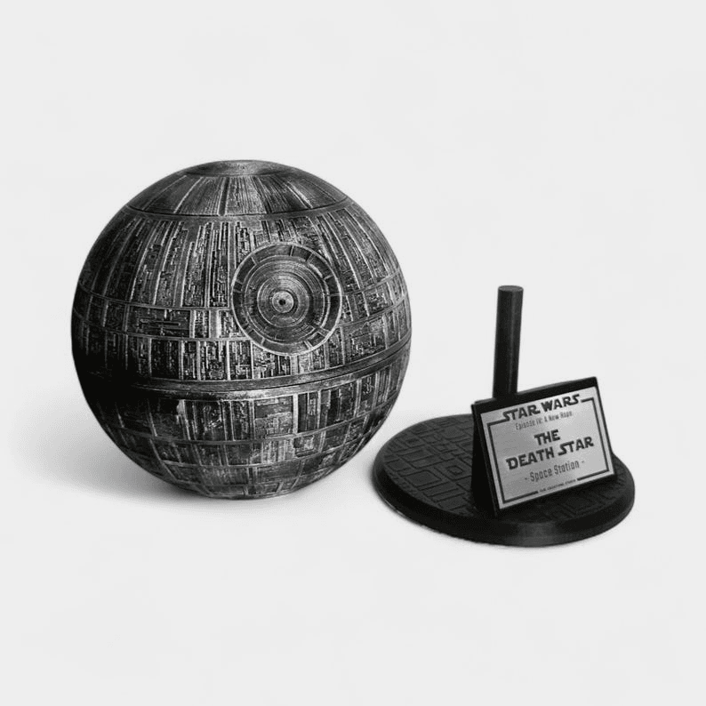 Death Star Inspired Model with Display Stand | Star Wars Fan Gift