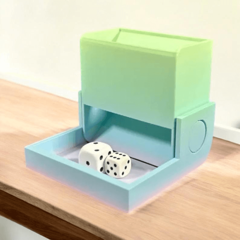 Compact Folding Dice Tower – Portable Tabletop RPG Roller