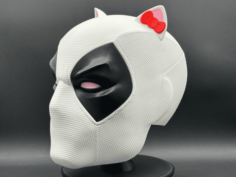 Kittypool Fan Mask – Deadpool & Hello Kitty Inspired Cosplay