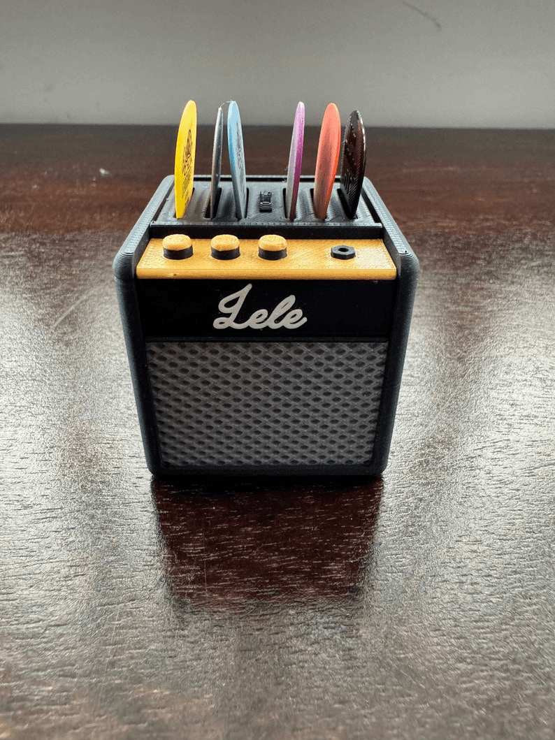 Amplifier-Style Guitar Pick Holder & Desk Organiser