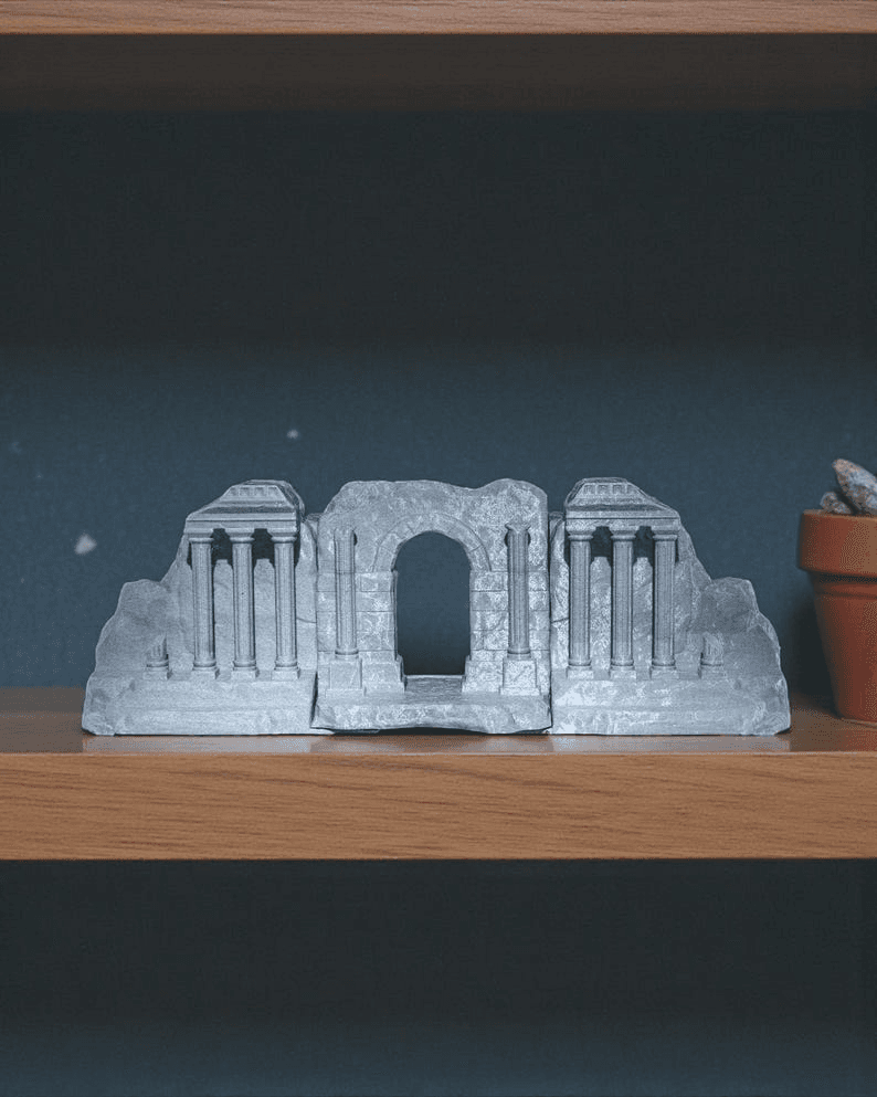 Roman Ruins Bookends | Classical Architecture Decor