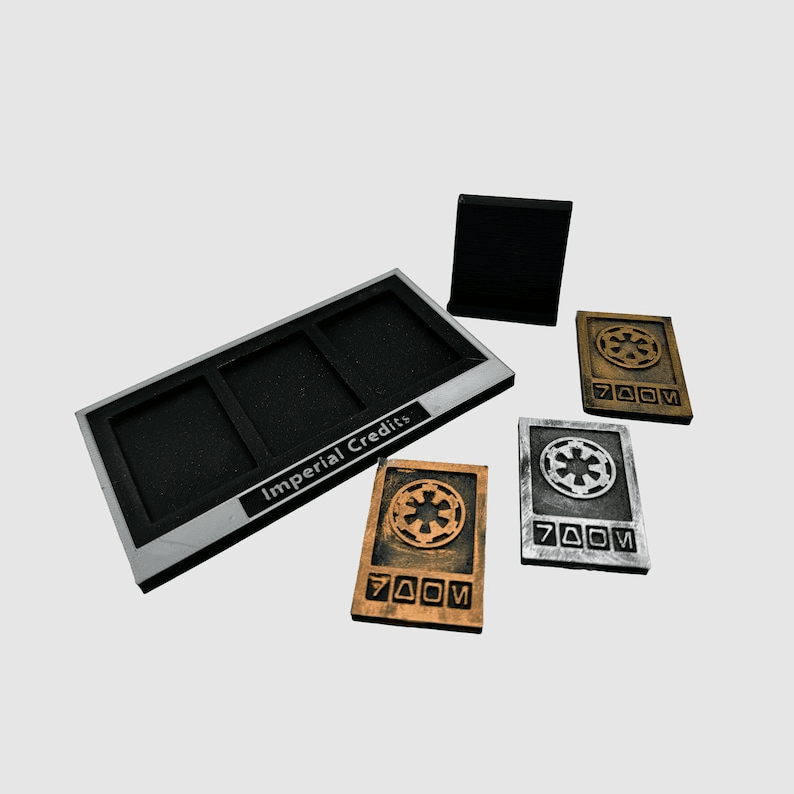 Star Wars Inspired Imperial Credits Display Stand Set