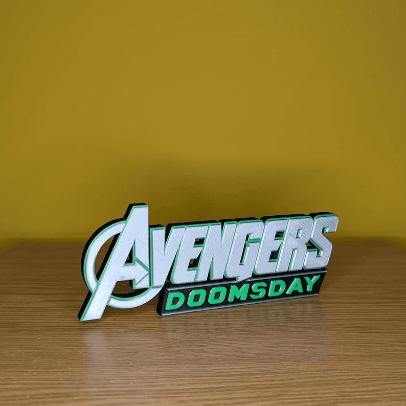 Avengers Doomsday Inspired Logo Sign | Marvel Fan Decor