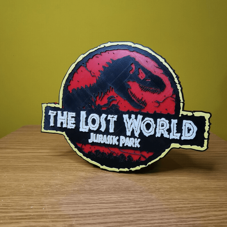 Jurassic Park Inspired Classic Logo Sign Plaque