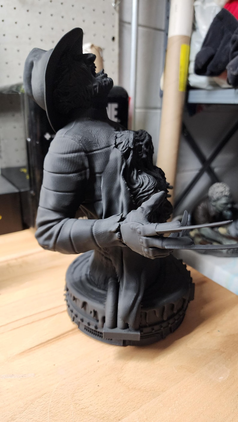 Freddy Krueger Inspired Fan Art Bookend Statue