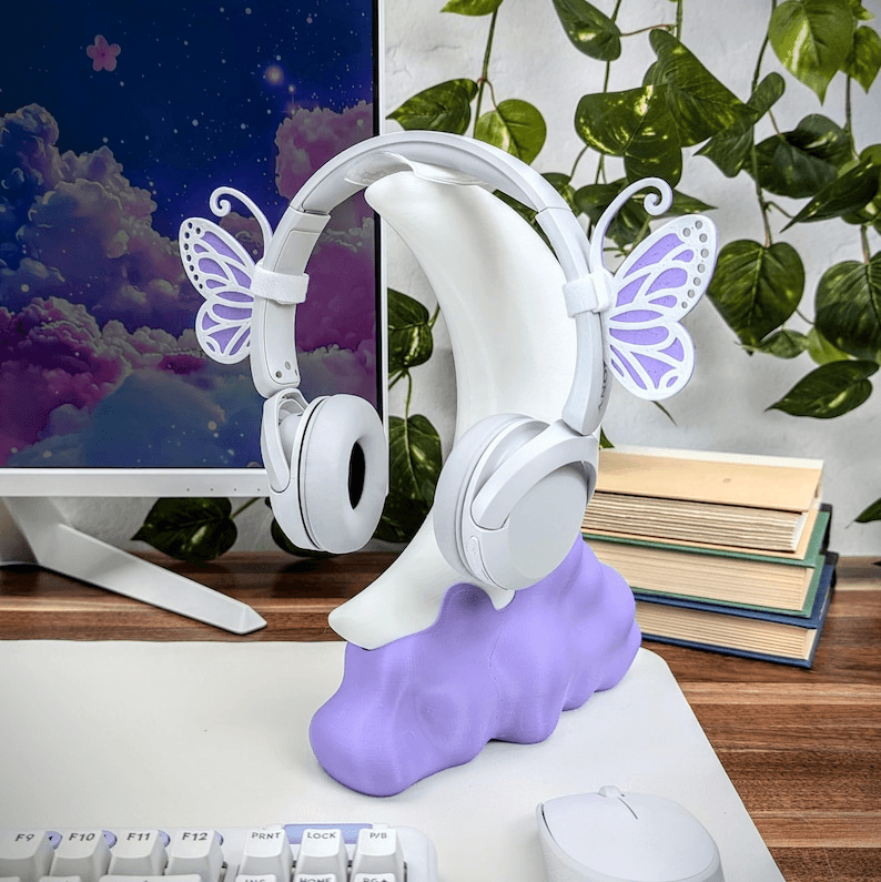 Kawaii Moon & Cloud Gaming Controller Stand