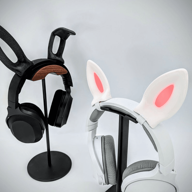 Bunny Ears Headphone Clip-On | Rabbit Cosplay Accessory