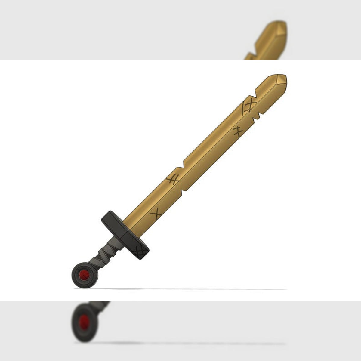 Finn's Golden Sword – Adventure Time Inspired Cosplay Prop