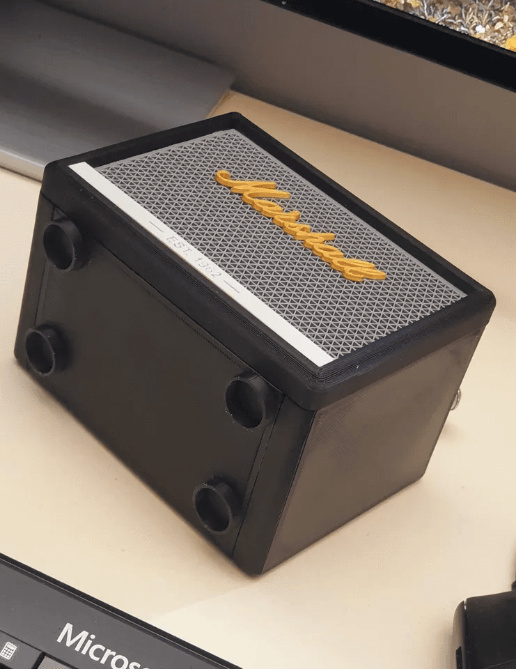 Marshall-Inspired Speaker Desk Pencil Holder