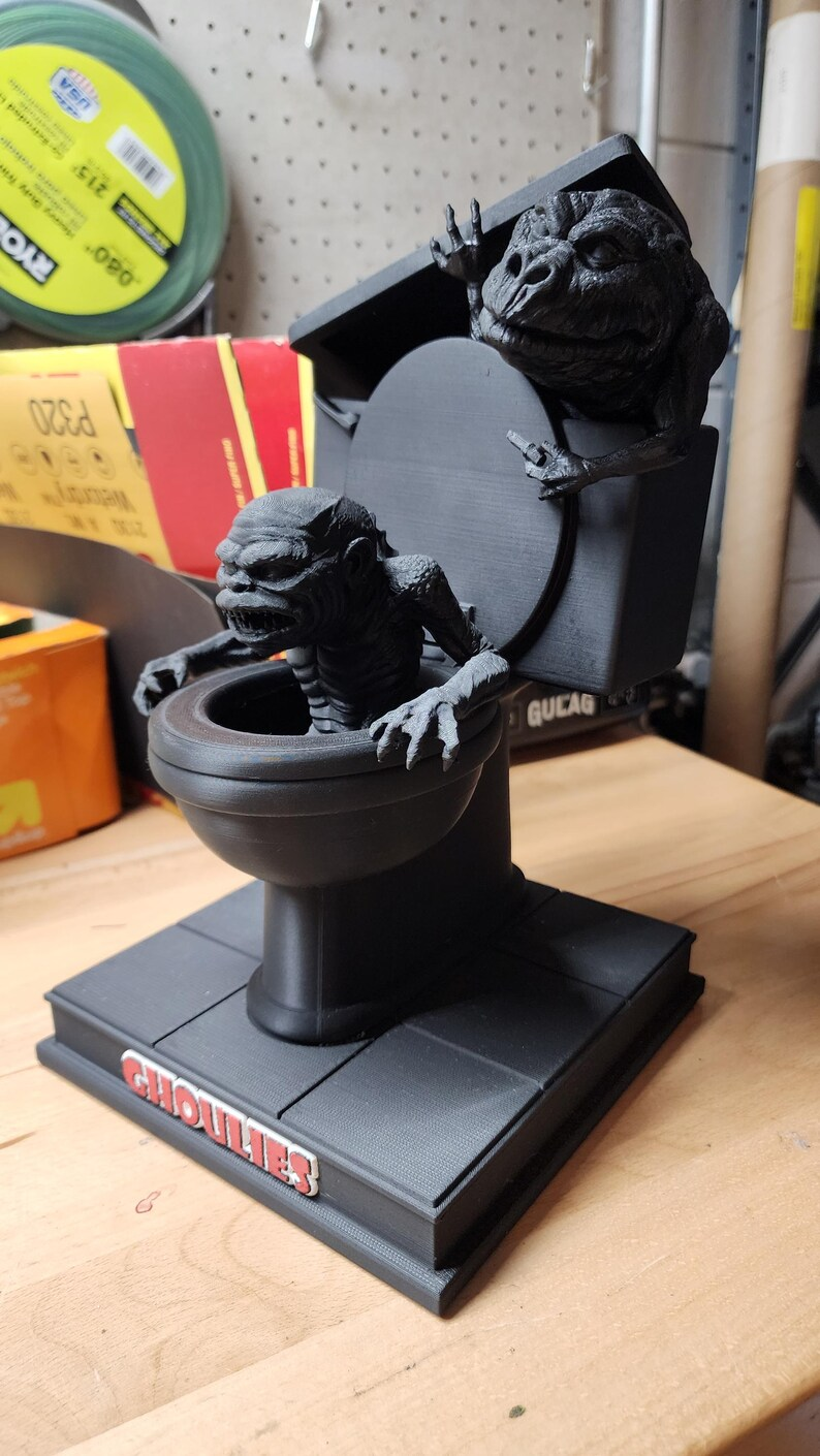 Ghoulies-Inspired Green Monster Statue | Horror Fan Figurine