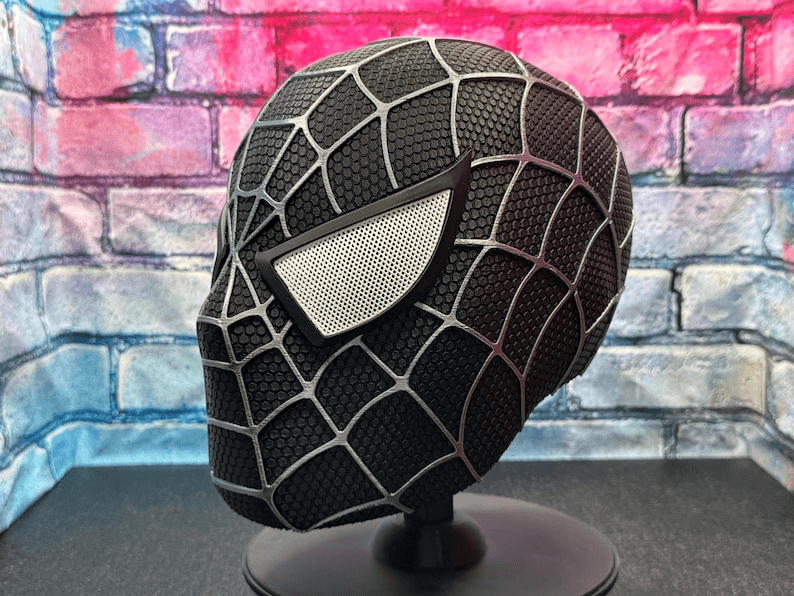Spider-Man Black Suit Inspired Cosplay Helmet Mask