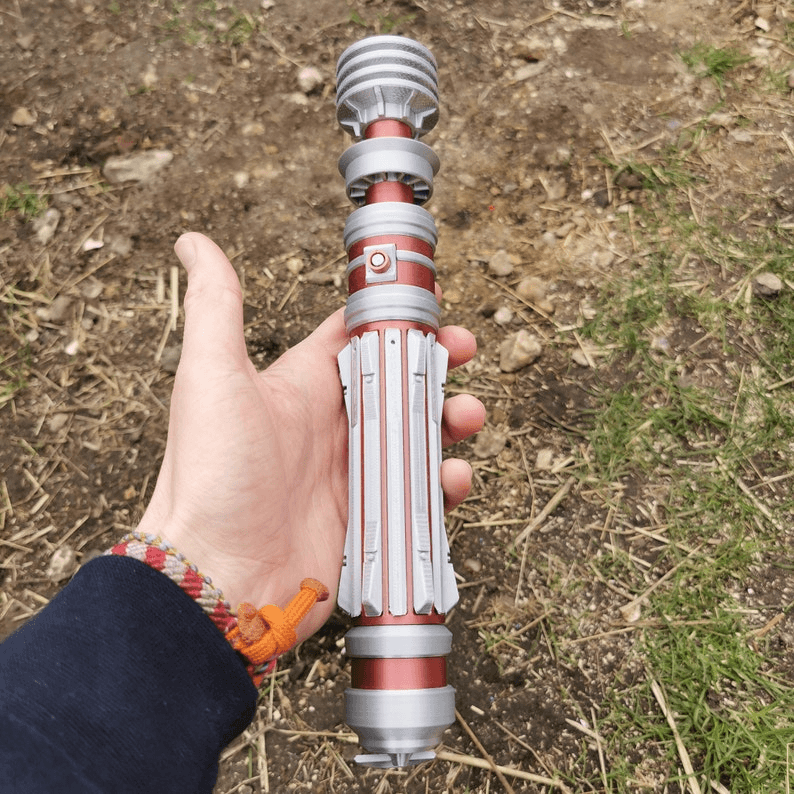 Leia Organa Inspired Lightsaber Prop & Display Stand