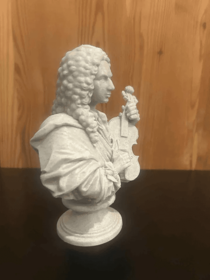 Antonio Vivaldi Bust Figurine – Baroque Composer Gift