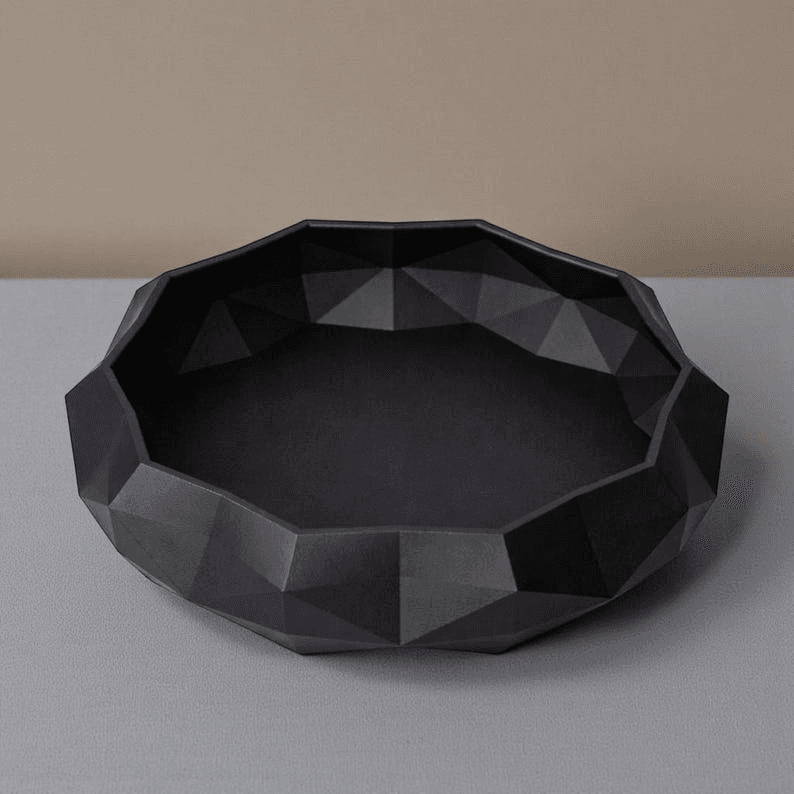 Low Poly Geometric Tray – Minecraft-Inspired Desk Organizer