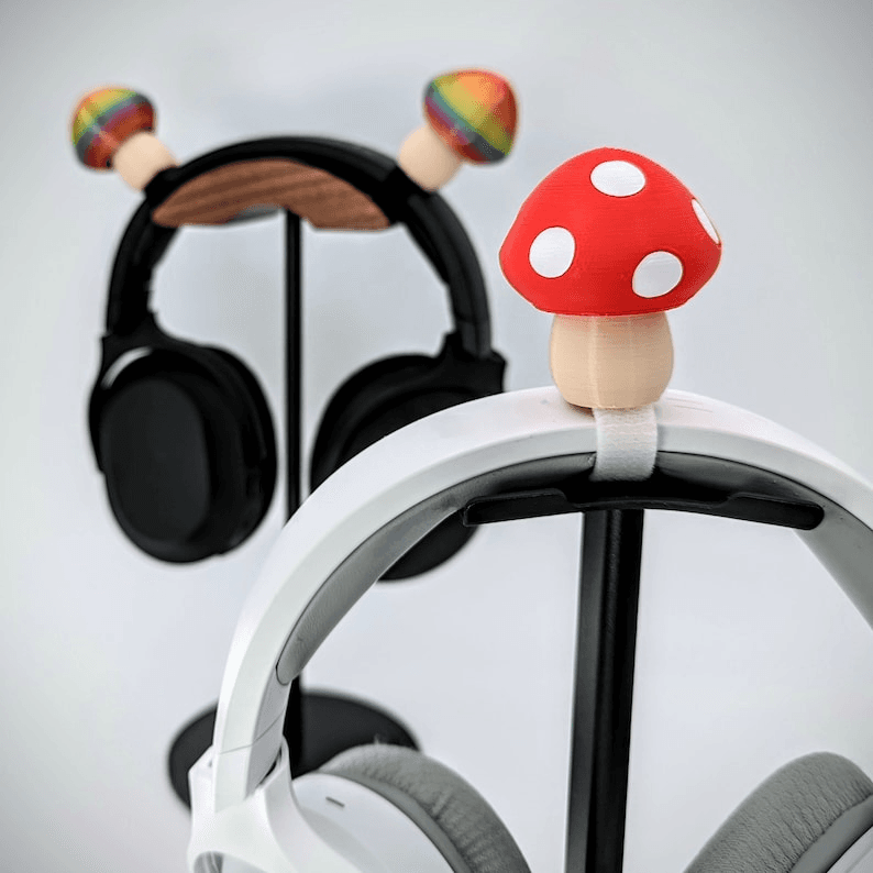 Mushroom-Inspired Headphone Stand & Headset Holder
