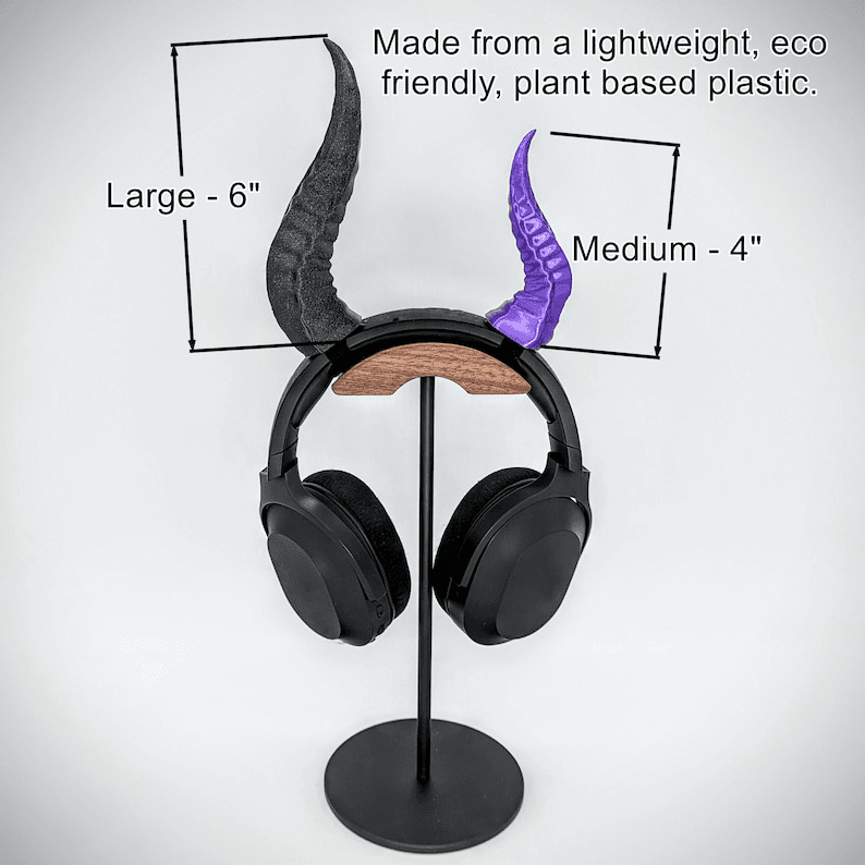 Devil Horns Clip-On Accessory for Gaming Headsets
