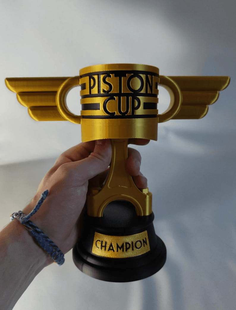 Personalized Piston Cup Trophy – Cars Inspired Fan Gift
