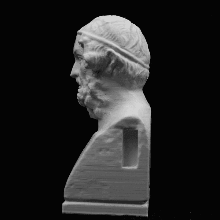Homer Inspired Classical Bust Statue | Poet Collectible