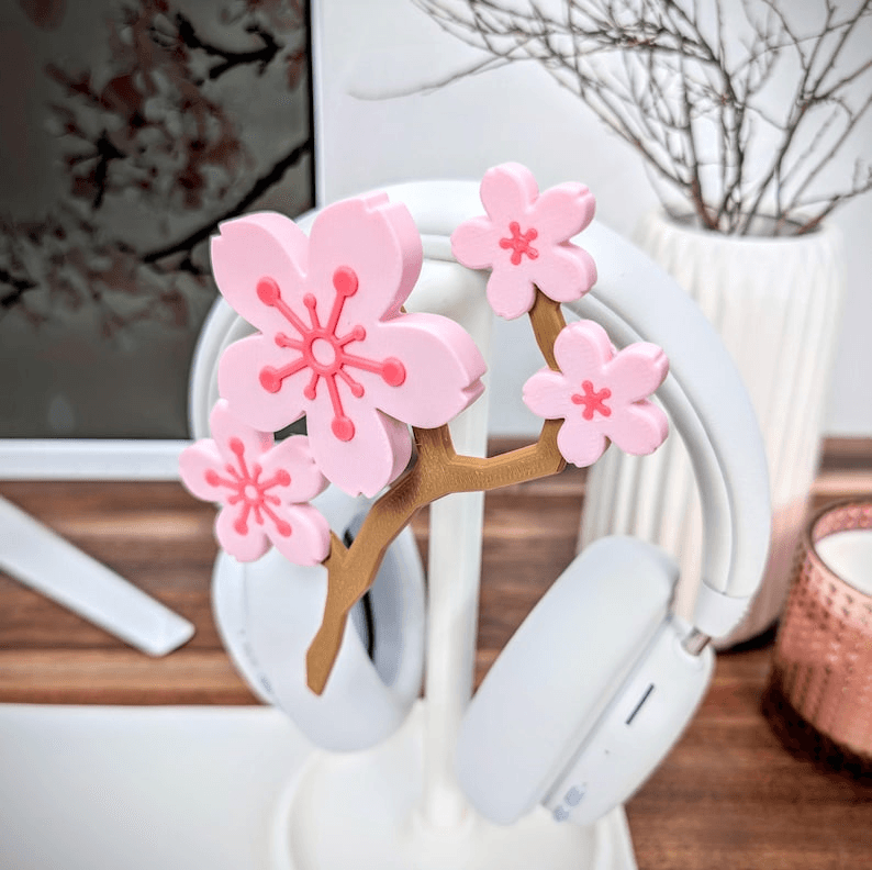 Sakura Cherry Blossom Headphone & Controller Stand